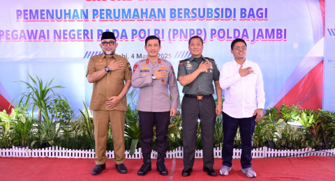 Polda Jambi Bersama REI, Bangun Rumah Bersubsidi Bagi Personel Polri