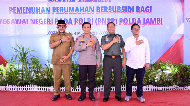 Polda Jambi Bersama REI, Bangun Rumah Bersubsidi Bagi Personel Polri