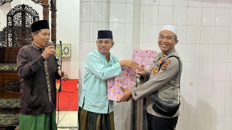 Polda Jambi Safari Ramadhan dan Tarawih Keliling di Masjid Jami' Assa'adah Tehok.