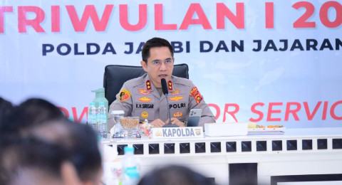 Polda Jambi Gelar Operasional Triwulan I, Kapolda Tekankan Antisipasi Gangguan Kamtibmas