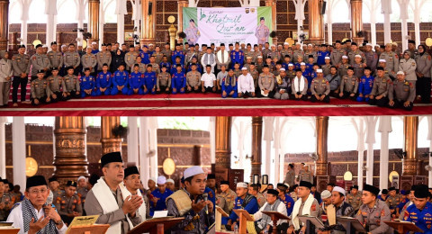 Perkuat Nilai Spiritual dan Keimanan Polda Jambi Gelar Kegiatan Khotmil Qur'an