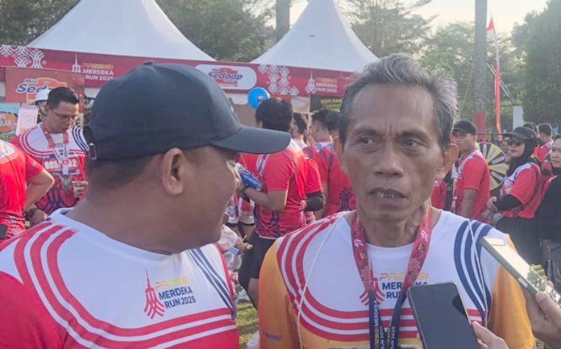 Muhammad Amir Mahmud peserta Presisi Merdeka Run 2025 | dod