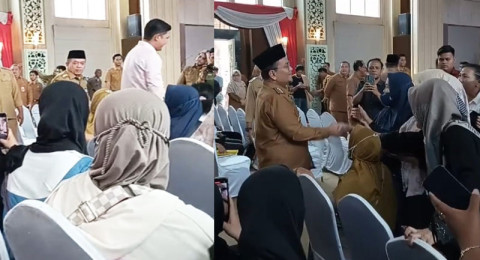 Al Haris Dicuekin Emak-Emak, Maulana dan Diza Disambut Hangat