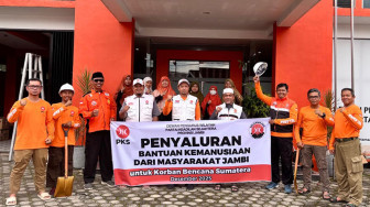 PKS Jambi Turunkan Relawan ke Lokasi Longsor dan Banjir Sumatra