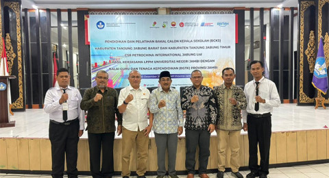 Diklat Bakal Calon Kepala Sekolah yang Digelar SKK Migas PetroChina Dapat Apresiasi dari Kepala LPPM Unja dan Peserta