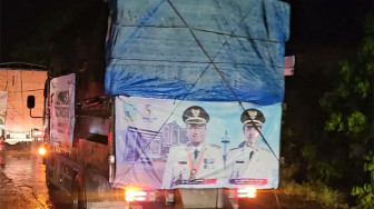 Konvoi Bantuan Pemkot Jambi Tembus Hujan Deras, Logistik untuk Sumbar Tetap Lancar