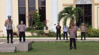 Kabid Propam Polda Jambi Pimpin Apel Pagi Personel Polresta Jambi