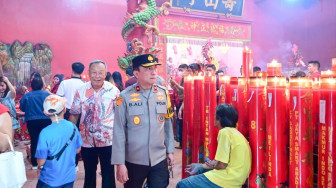 Wakapolda Jambi Monitoring Perayaan Imlek di Sejumlah Kelenteng dan Vihara, Pastikan Ibadah Berlangsung Aman