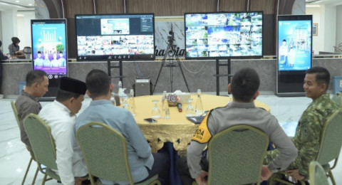 Polda Jambi Ikuti Vicon Pemantauan Malam Takbiran Idul Fitri 1447 H, Pastikan Situasi Aman dan Kondusif