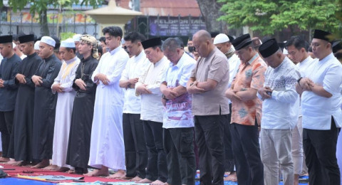 Polda Jambi Gelar Salat Idul Fitri 1447 Hijriah