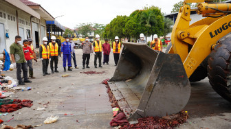 Sebanyak 371 Kg Bawang Merah Seludupan, Dimusnahkan Penyidik Gakkum Polairud Polda Jambi