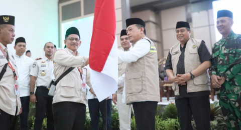 Kloter Pertama Diberangkatkan, 443 Jemaah Haji Asal Kota Jambi Menuju Tanah Suci