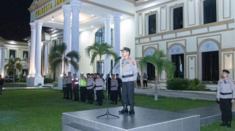 Kapolda Jambi Pimpin Apel Giat Patroli, Tegaskan Keamanan Kota Harus Dijaga Bersama