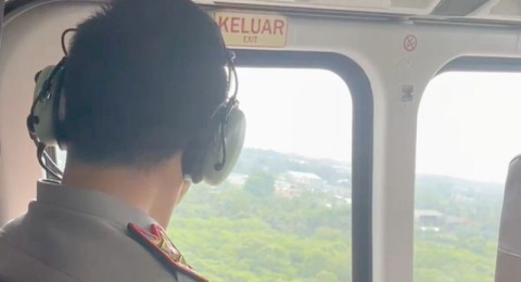 Kapolda Jambi Patroli Udara Pantau Titik Rawan Karhutla di Wilayah Provinsi Jambi