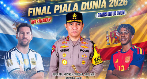 Polda Jambi Ajak Masyarakat Nobar Final Piala Dunia 2026, Perkuat Kebersamaan Melalui Semangat Sportivitas