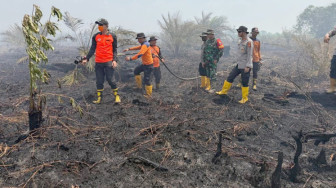 Polda Jambi Pastikan Penanganan Karhutla Sungai Gelam Maksimal