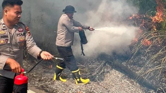 Sinergi TNI-Polri dan Stakeholder, Karhutla di Areal Plasma PT BKS Sarolangun Berhasil Dipadamkan