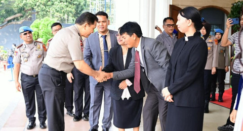 Kapolda Jambi Kunjungi Jemaat HKBP Kotabaru, Ajak Masyarakat Rawat Toleransi dan Jaga Kamtibmas