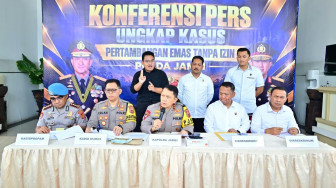 Polda Jambi Gelar Konferensi Pers, Ungkap 32 Kasus PETI Sepanjang Januari - Oktober 2026
