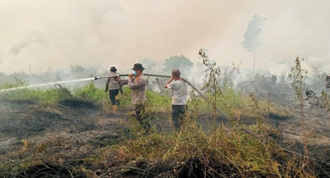 Tim Gabungan Padamkan Karhutla di Kumpeh Ulu, 10 Hektare Lahan Berhasil Dipadamkan