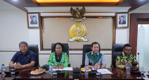 Wakil Ketua DPD RI Yorrys Raweyai Terima Audiensi MRP